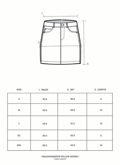 Monogram Mini Skirt